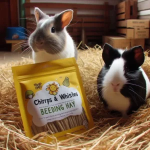 CozyNest organic bedding hay for guinea pigs, rabbits, hamsters, and small pets at Chirps & Whistle Pet Shop in Sector 109 Gurugram near Dwarka Expressway.