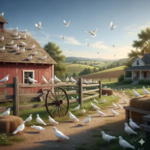 Pure White Pigeons – Healthy, Active & Perfect for Pets or Ceremonial Release